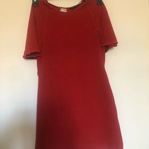 Zara Red Shorts Mini Dress playsuit Size M